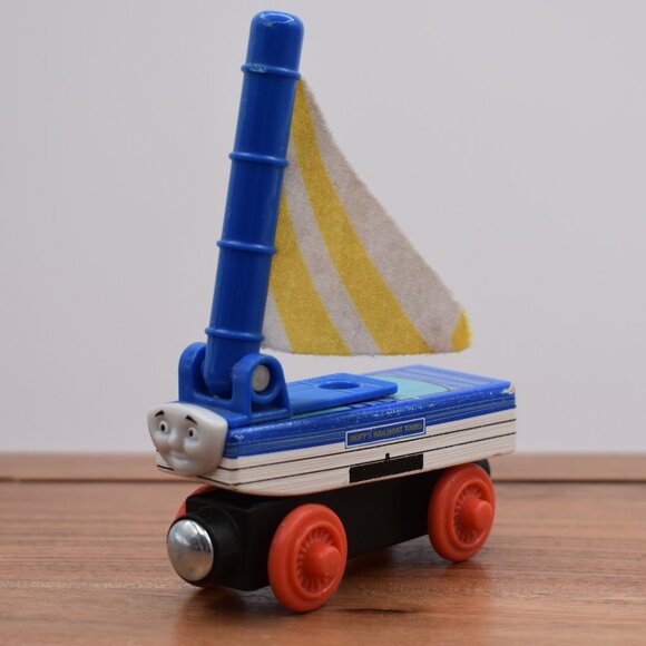 SKIFF Magnetic Railboat 2012 Thomas & Friends Wooden Railway Fabric Mast… - Picture 2 of 10